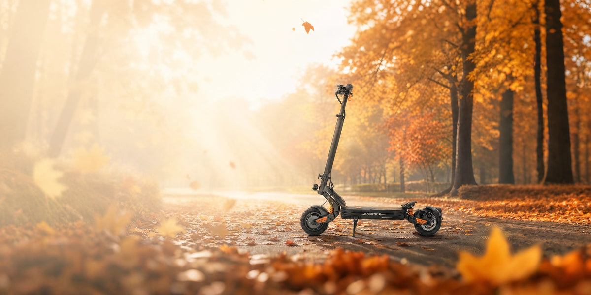 KuKirin G2 Master all terrain electric scooter autumn outdoor ride