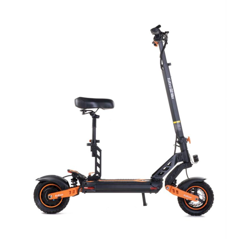 KuKirin G2‑Max adult off‑road electric scooter with seat, foldable dual‑motor e‑scooter for commuting and off‑road riding.
