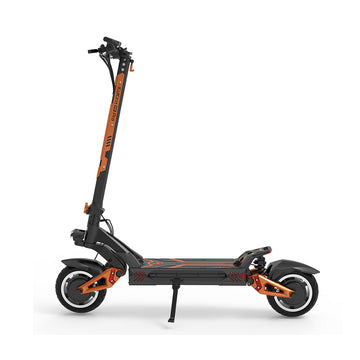 KuKirin G3 Pro electric scooter, dual‑motor, dual‑shock suspension, foldable design, sturdy frame on white background