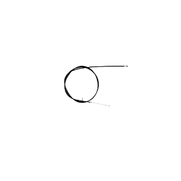 KuKirin A1 front wheel brake cable scooter spare part white background 1:1
