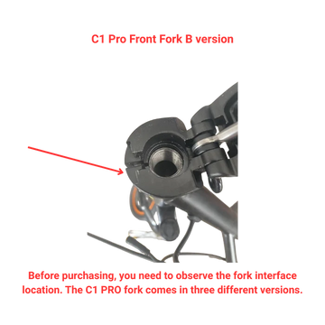KuKirin C1 Pro Front Fork B version suspension fork scooter spare part white background 1:1
