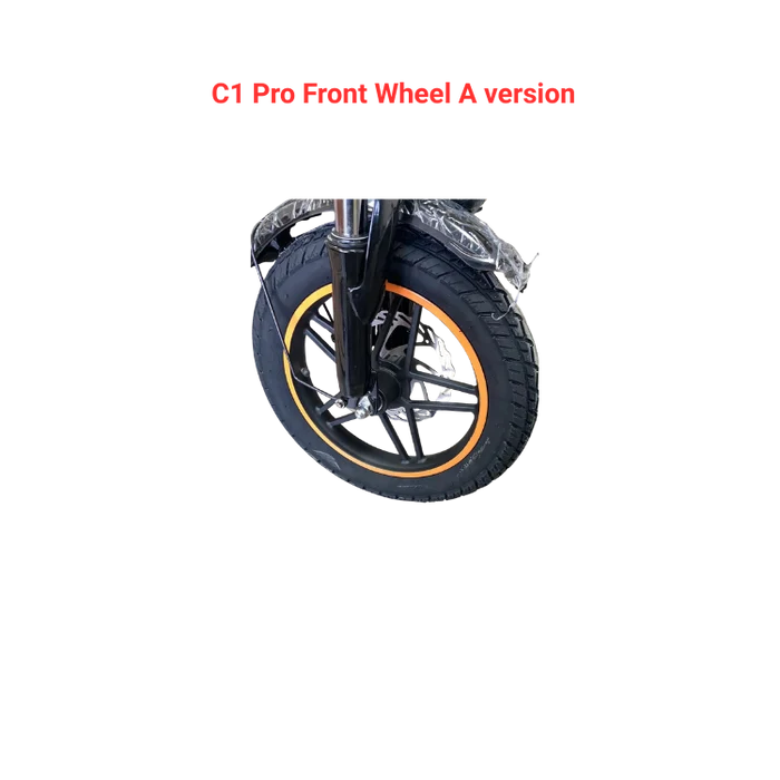 KuKirin C1 Pro front wheel A version complete wheel scooter spare part white background 1:1
