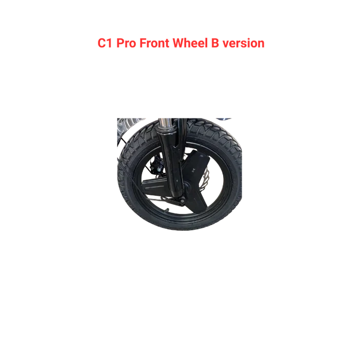 KuKirin C1 Pro Front Wheel B version scooter spare part white background 1:1
