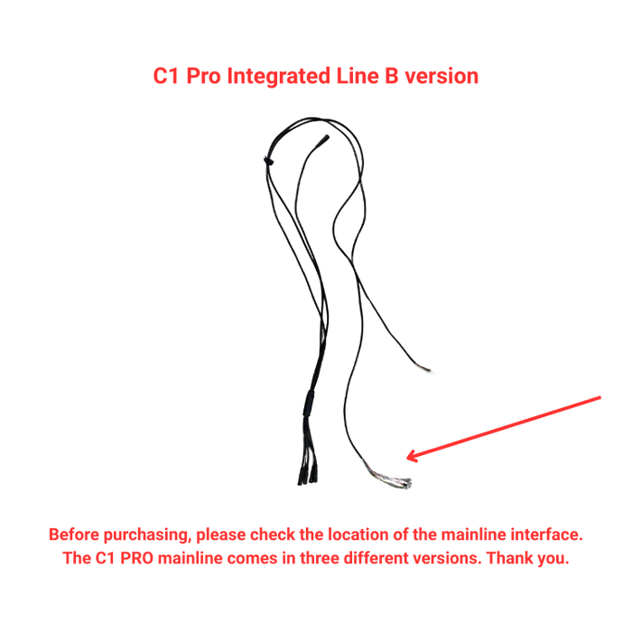 KuKirin C1 Pro Integrated Line B version main wiring harness scooter spare part white background 1:1
