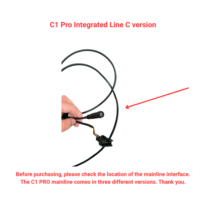 KuKirin C1 Pro C version integrated line main wiring harness scooter spare part white background 1:1
