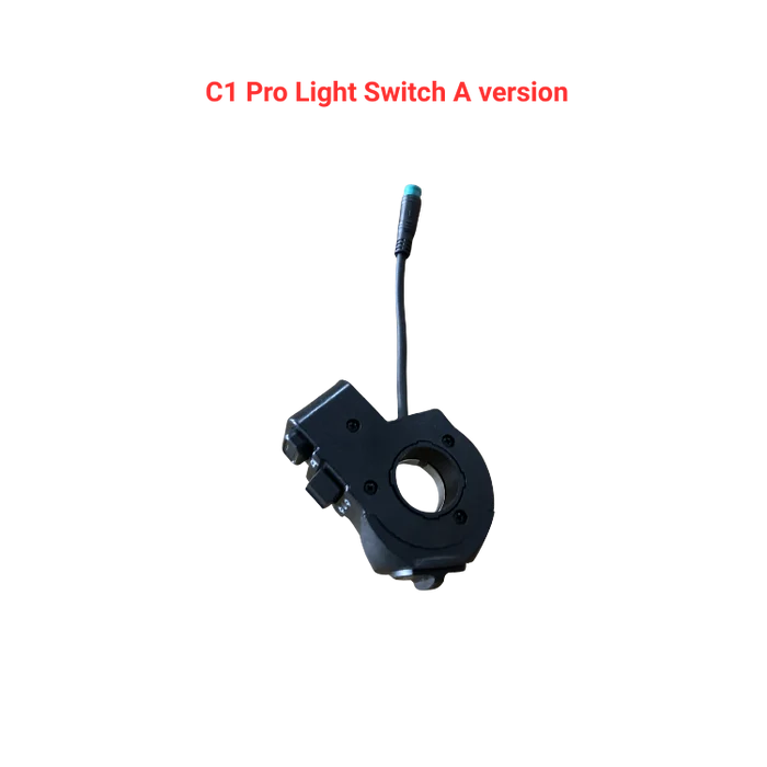 KuKirin C1 Pro A version light switch handlebar control switch scooter spare part white background 1:1
