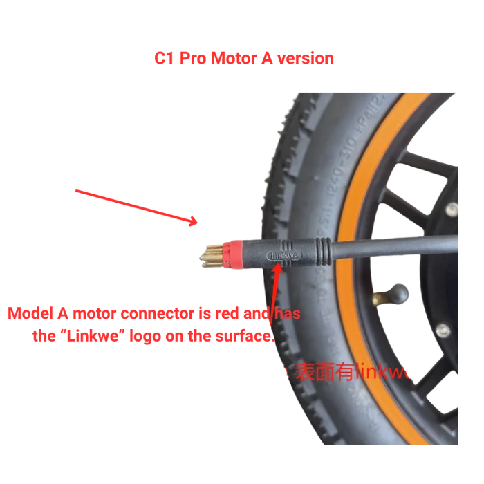 KuKirin C1 Pro Motor A version hub motor scooter spare part white background 1:1
