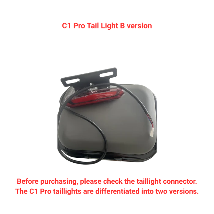 KuKirin C1 Pro B version tail light rear lamp scooter spare part white background 1:1
