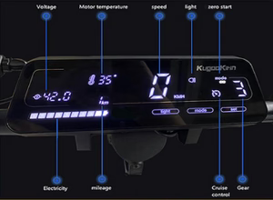 KuKirin G3 older version dashboard display scooter spare part white background 1:1
