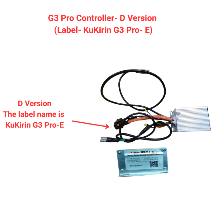 KuKirin G3 Pro D version controller label G3 Pro-E scooter spare part white background 1:1
