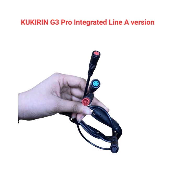 KuKirin G3 Pro A version integrated line multi connector wiring harness scooter spare part white background 1:1
