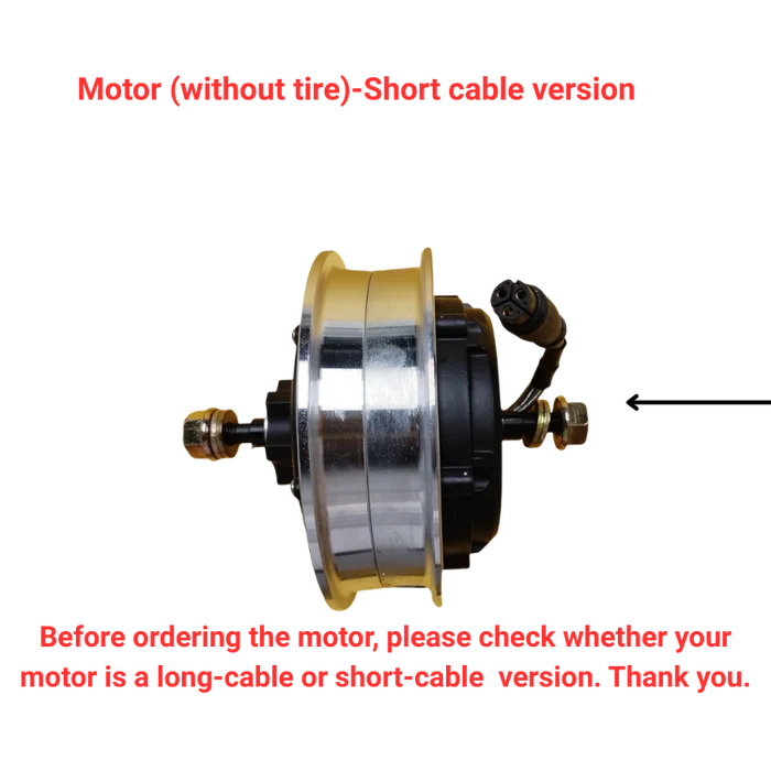 KuKirin G3 Pro short cable B version hub motor without tire scooter spare part white background 1:1
