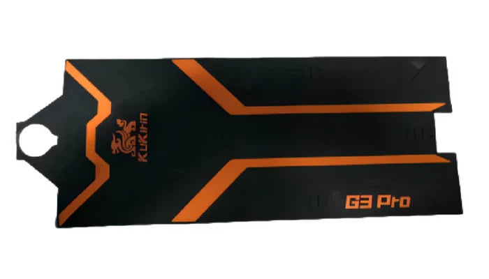 KuKirin G3 Pro pedal rubber pad black orange deck mat scooter spare part white background 1:1
