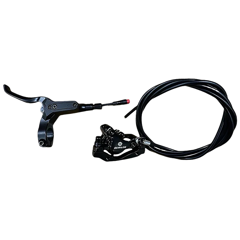 KuKirin G3 Pro B version rear hydraulic brake kit with left brake lever scooter spare part white background 1:1
