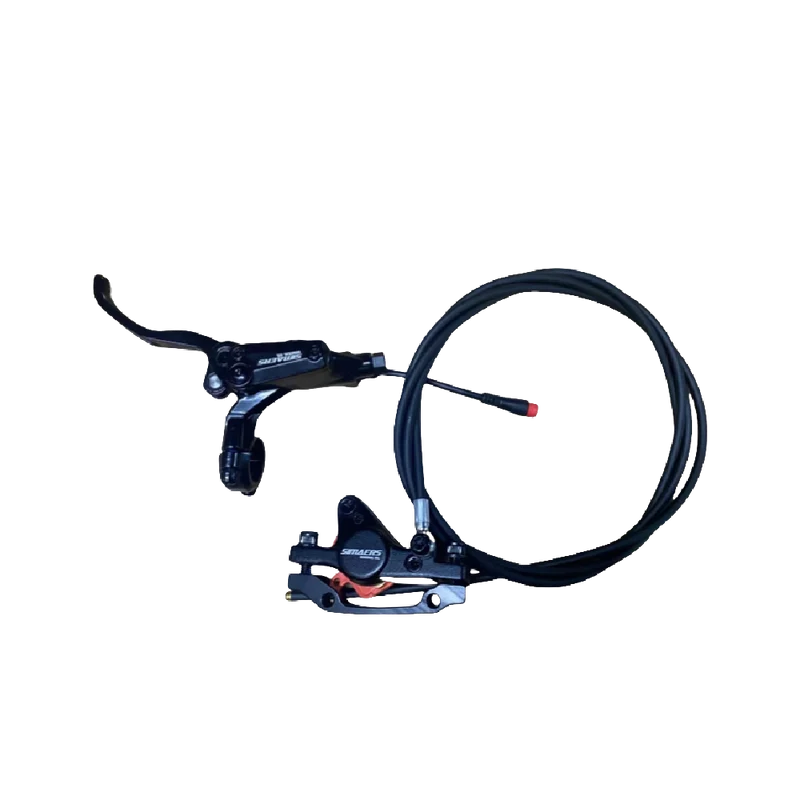 KuKirin G3 Pro C version rear hydraulic brake kit with left brake lever scooter spare part white background 1:1
