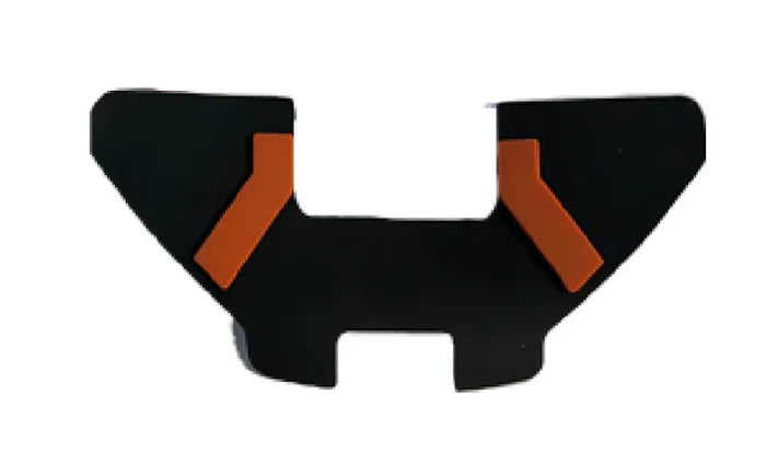 KuKirin G3 Pro rear wing rubber pad black orange accent scooter spare part white background 1:1
