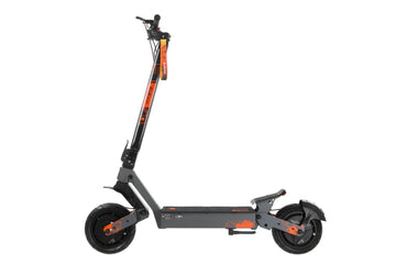 KuKirin G4 Ultra off road electric scooter, black orange foldable adult e-scooter on white background