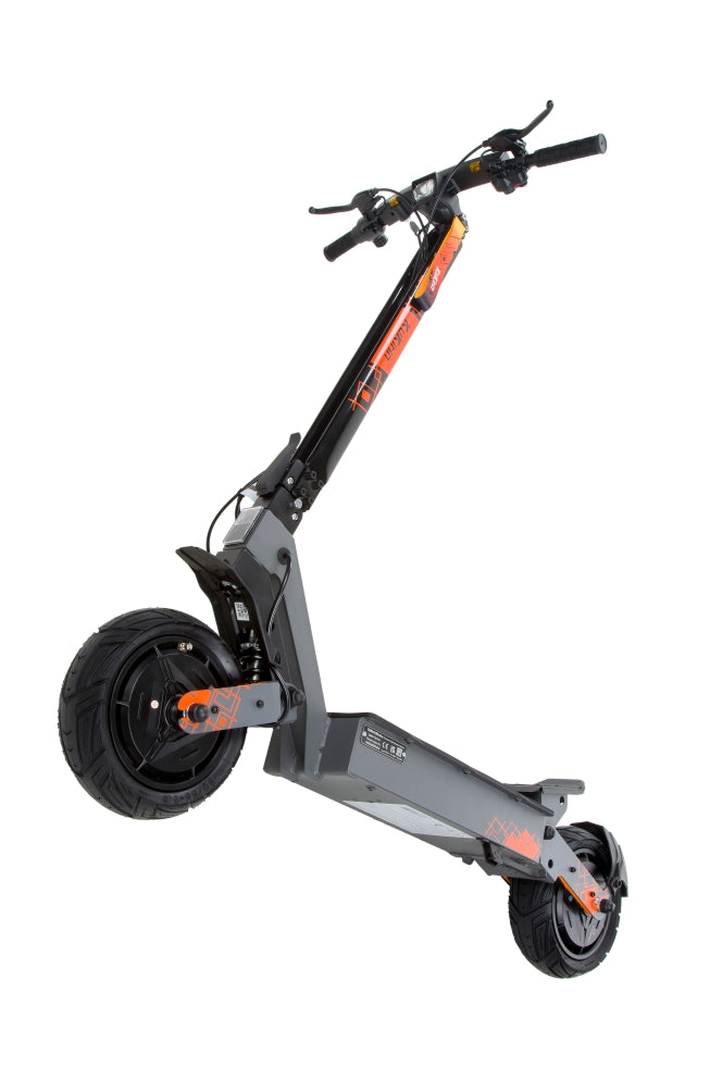 KuKirin G4 Ultra electric scooter handlebar with LED display, adult offroad e-scooter white background`