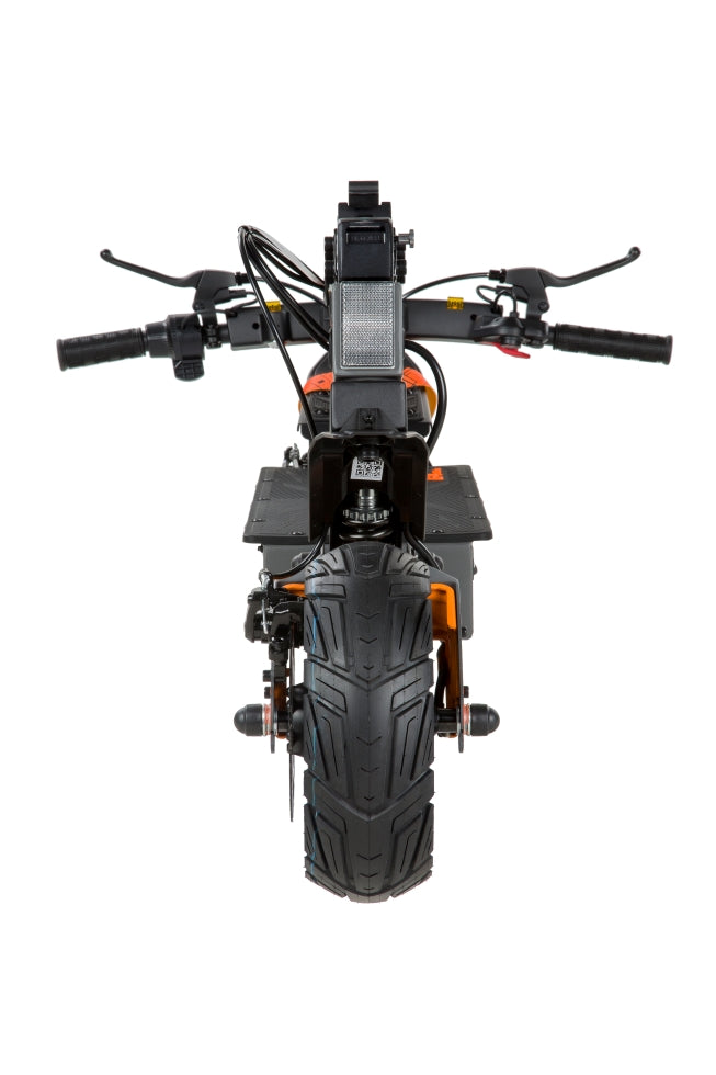 KuKirin G4 Ultra electric scooter head-on front view, dual motor off-road e-scooter white background