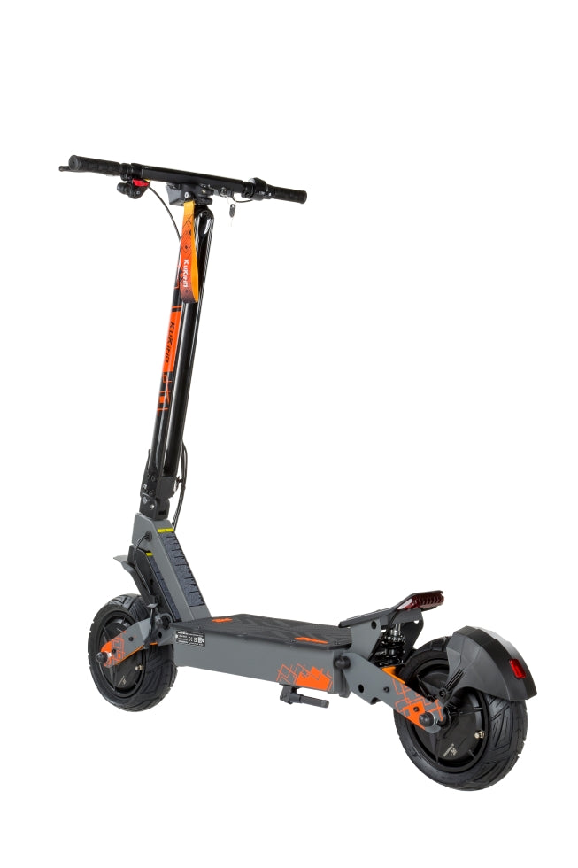 KuKirin G4 Ultra electric scooter side profile shot, foldable adult off-road e-scooter white background