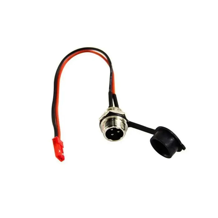 KuKirin M4 M4 Pro charging port socket with wire and dust cap scooter spare part white background 1:1
