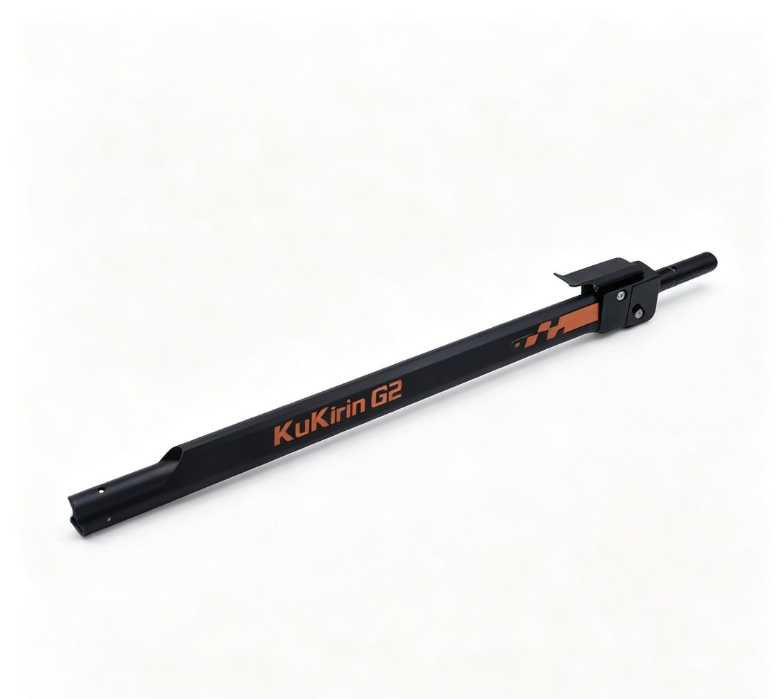 KuKirin G2 steering pole stem B version 2026 with folding mechanism spare replacement part white background 1:1
