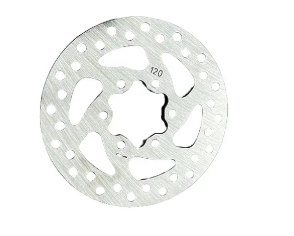 KuKirin G2 Pro 120mm brake disc rotor single piece scooter spare replacement part white background 1:1
