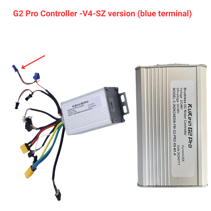 KuKirin G2 Pro V4‑SZ controller blue terminal motor control board scooter spare part white background 1:1
