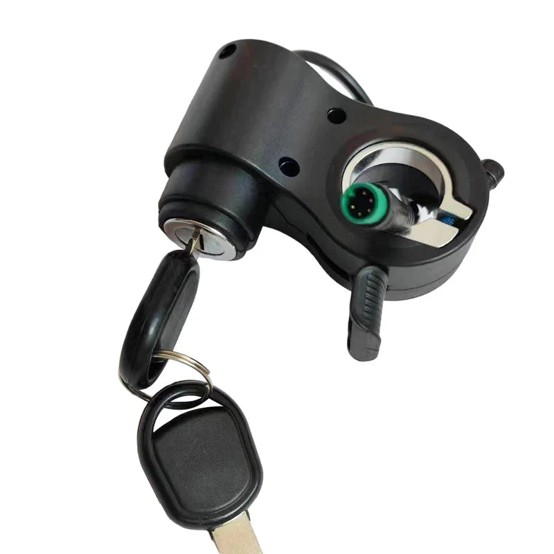 KuKirin G2 Pro G2 Max throttle with key lock ignition switch scooter spare part white background 1:1
