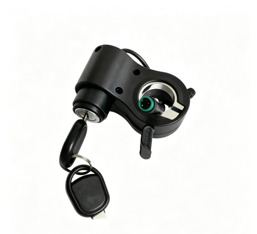KuKirin G2 Pro G2 Max lock and throttle assembly with keys spare replacement part white background 1:1
