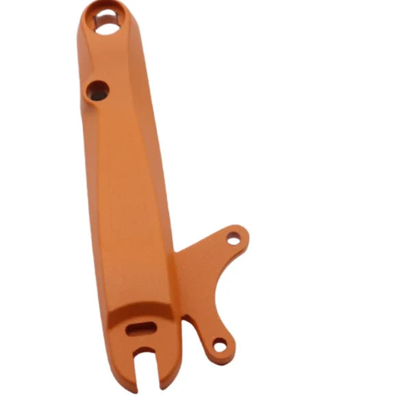 KuKirin G2 Pro 2024 left rear orange rocker arm suspension swing arm scooter spare part white background 1:1
